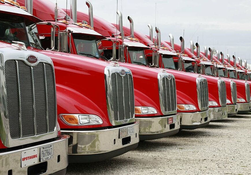 trucks-peterbuilt-vehicle-red-trucks